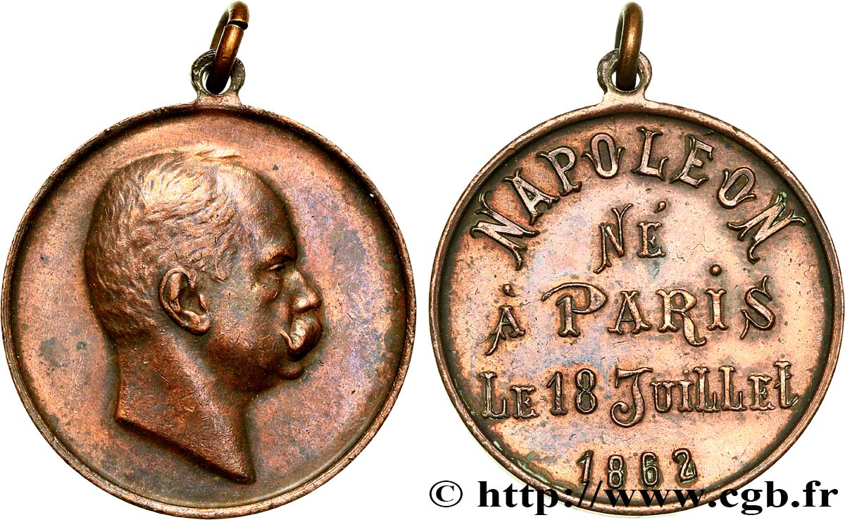 TERCERA REPUBLICA FRANCESA Médaille, Victor Napoléon  MBC