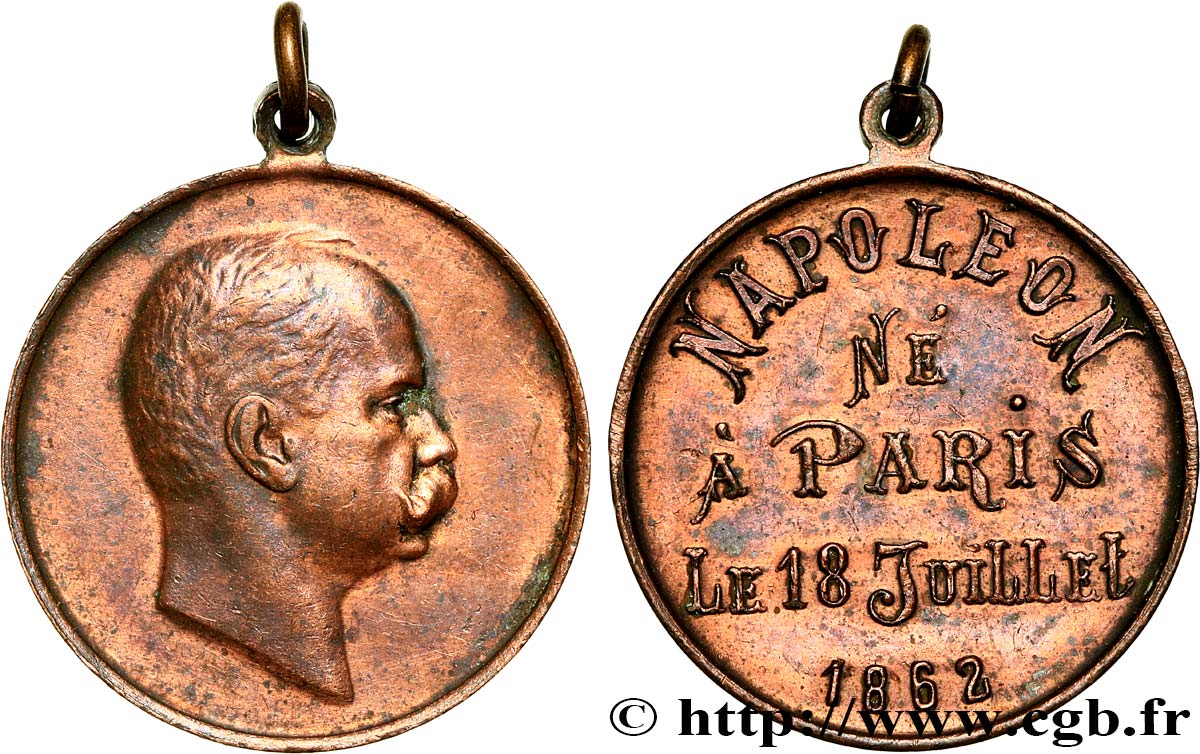 TERCERA REPUBLICA FRANCESA Médaille, Victor Napoléon  MBC