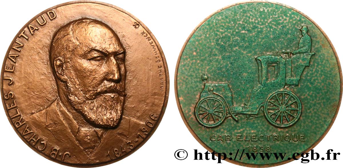 VARIOUS CHARACTERS Médaille, J. B. Charles Jeantaud VZ/SS