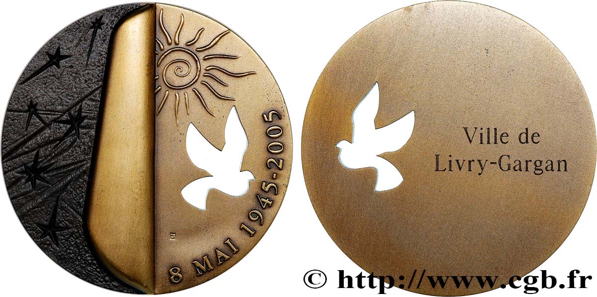QUINTA REPUBBLICA FRANCESE Médaille, Commémoration du 8 mai 1945 SPL