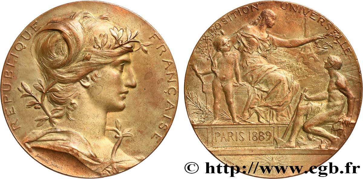 TERZA REPUBBLICA FRANCESE Médaille, Exposition universelle BB