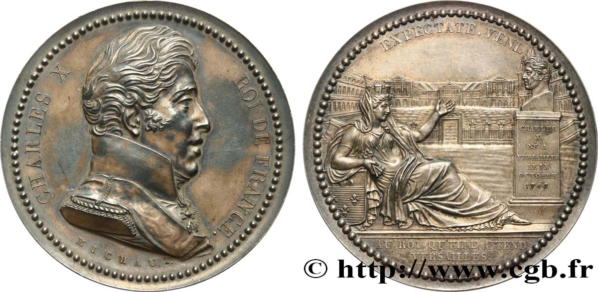 LUDWIG PHILIPP I Médaille de mariage, Vœux des habitants de Versailles VZ