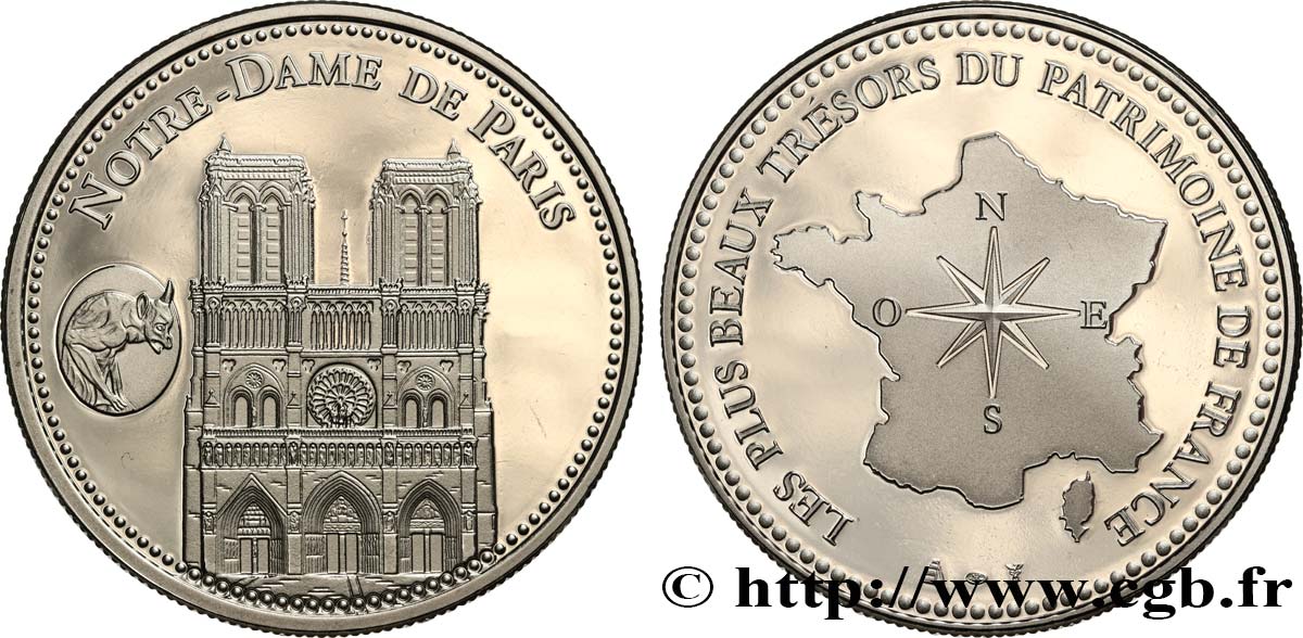 BUILDINGS AND HISTORY Médaille, Notre Dame de Paris MS