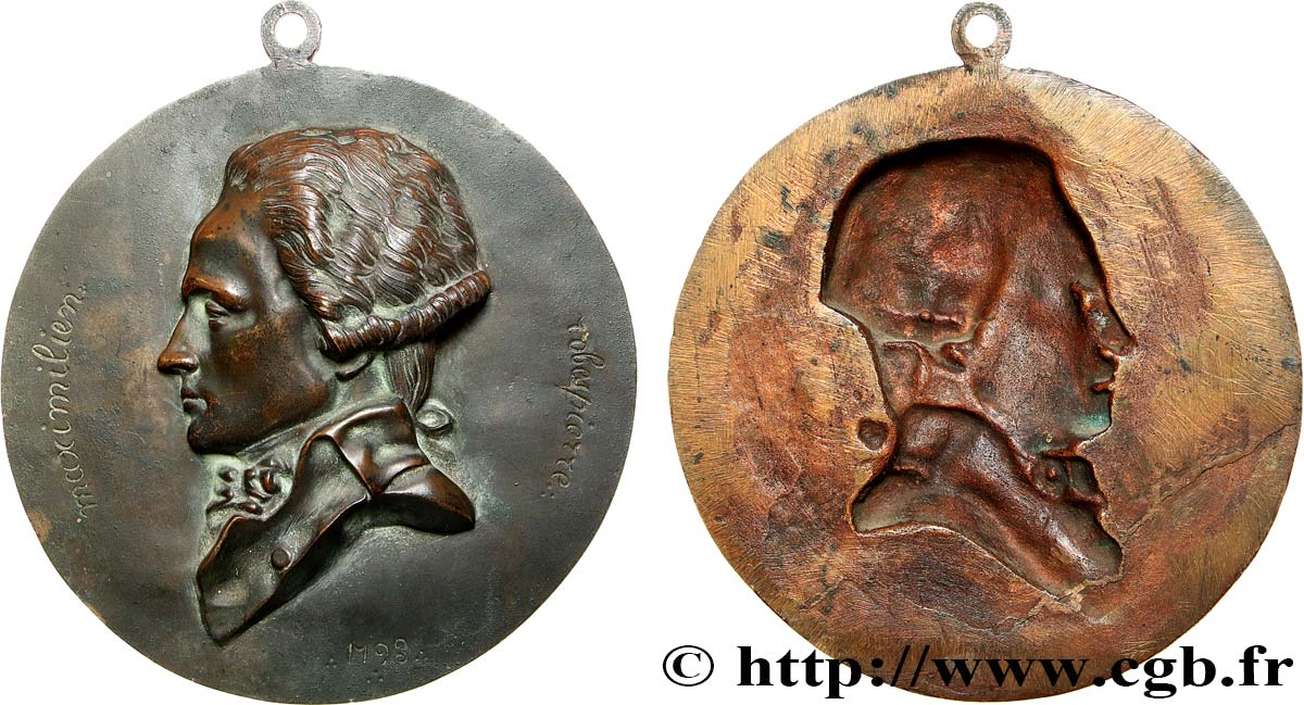 THE CONVENTION Médaille, Maximilien Robespierre AU