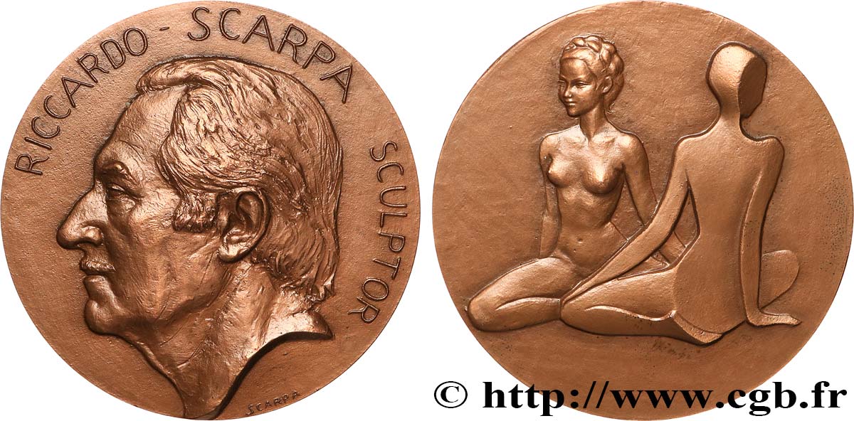 VARIOUS CHARACTERS Médaille, Riccardo Scarpa AU