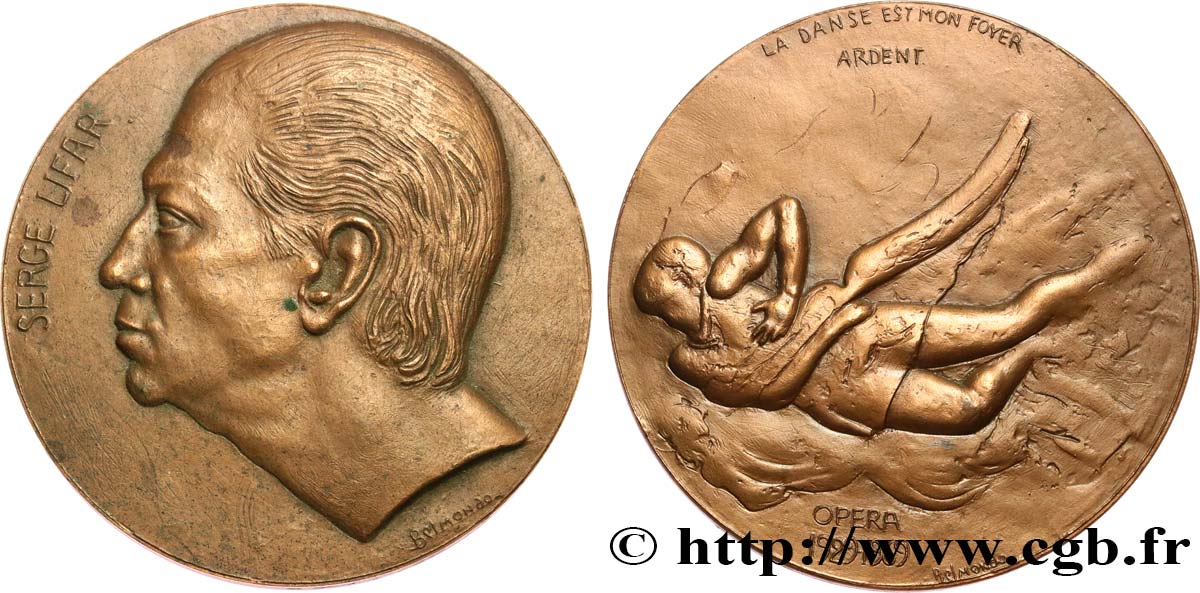 VARIOUS CHARACTERS Médaille, Serge Lifar AU