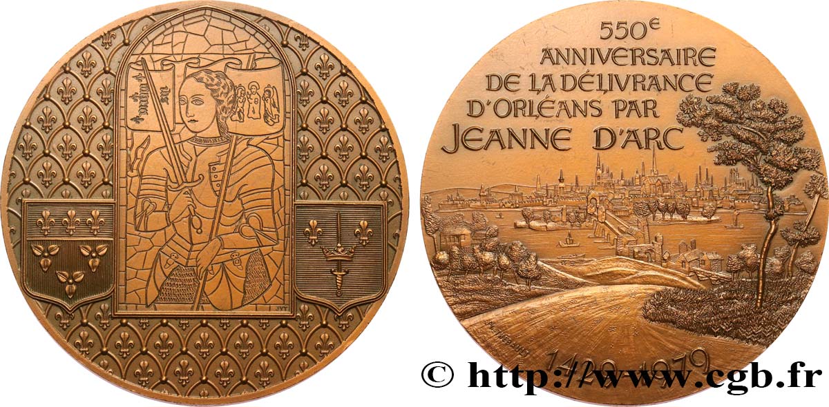 ORLEANS Médaille, 550e anniversaire de la délivrance d’Orléans SPL