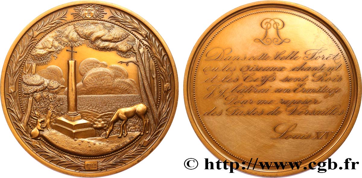 MONUMENTS ET HISTOIRE Médaille, Ermitage de Louis XIV SUP/TTB+