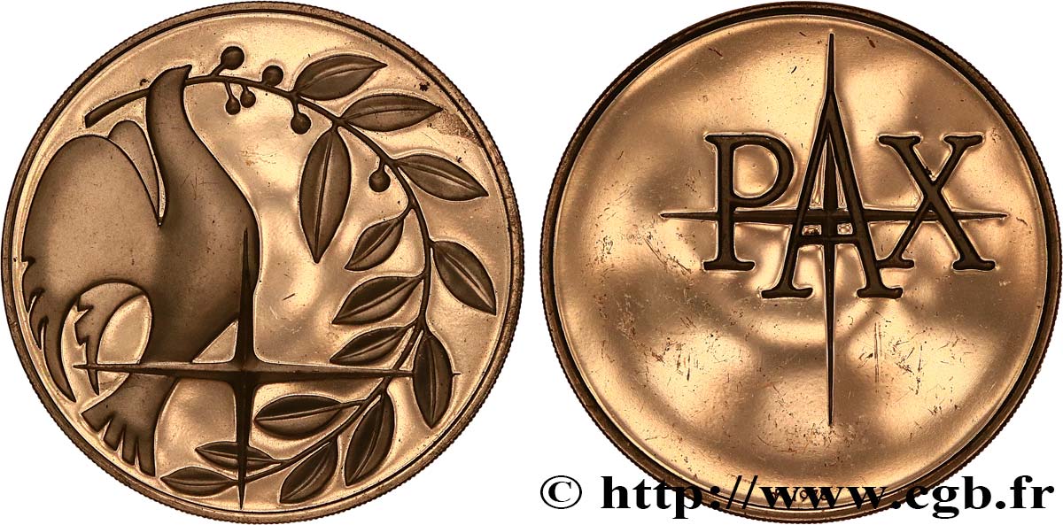 RELIGIOUS MEDALS Médaille, PAX AU