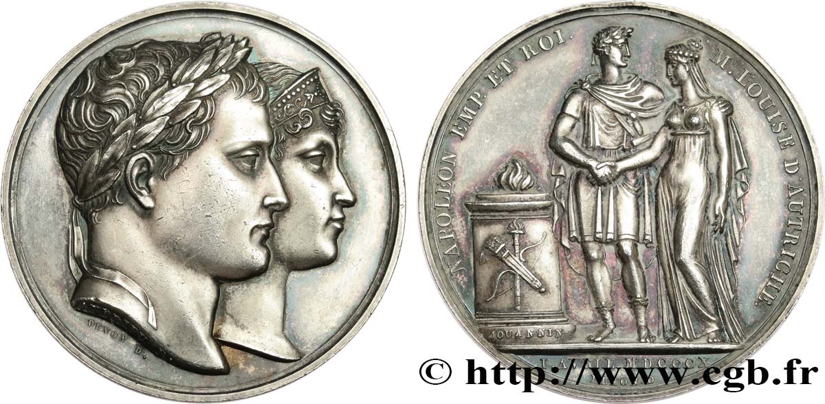 PREMIER EMPIRE Médaille, Mariage de Napoléon Ier et de Marie-Louise TTB+