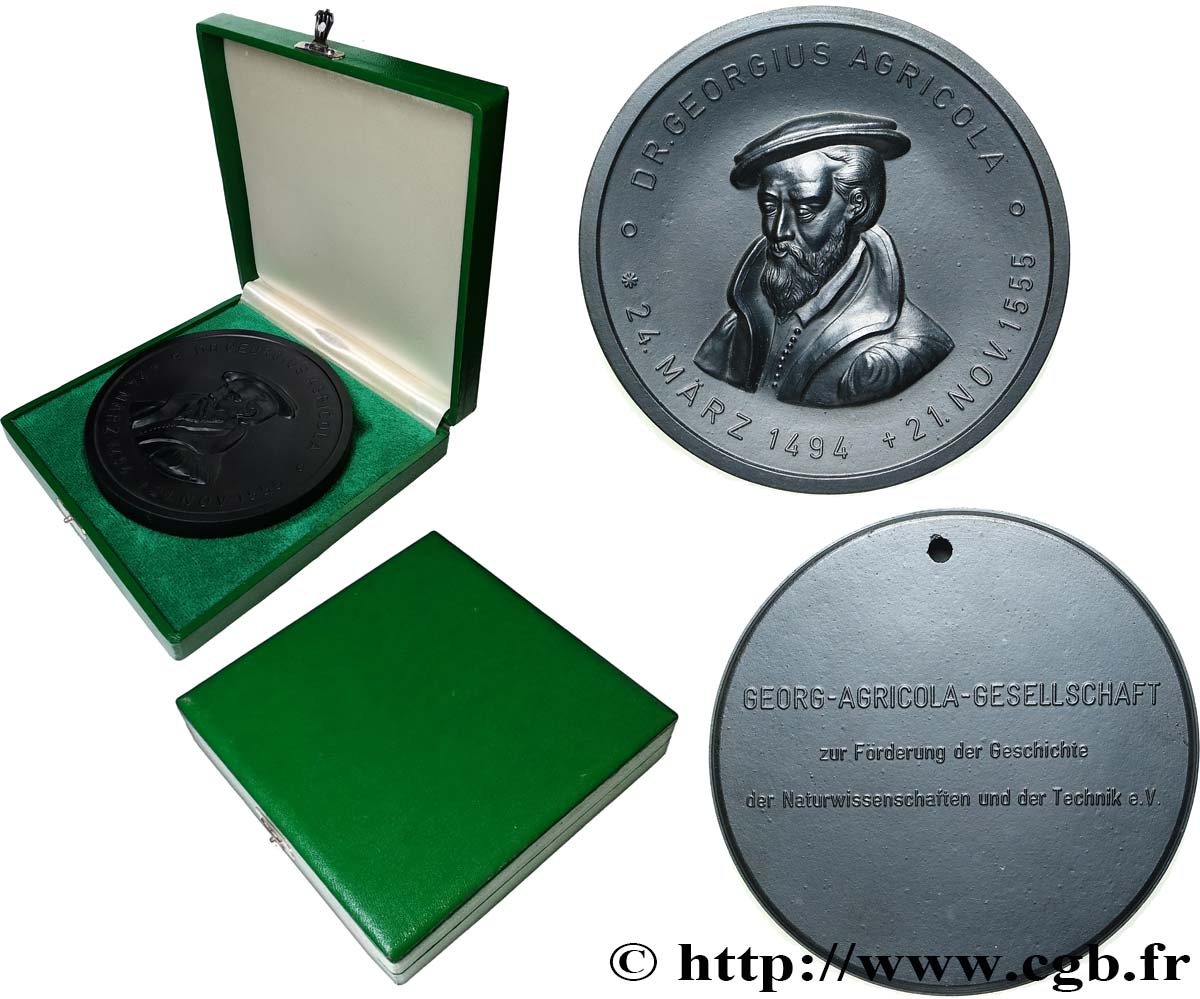SCIENCES & SCIENTIFIQUES Médaille, Georgius Agricola EBC