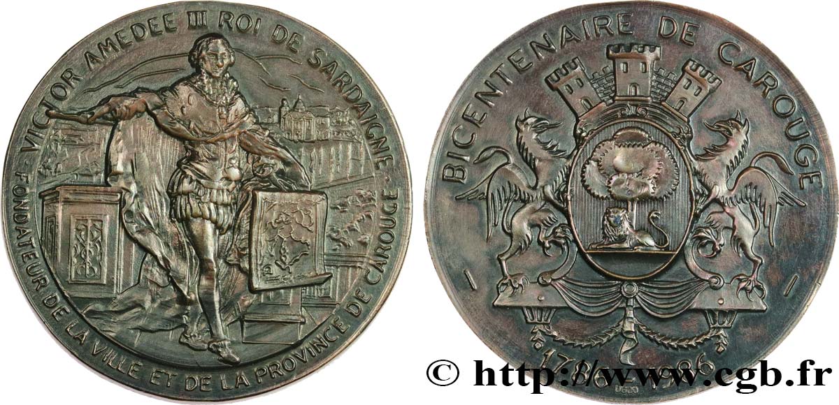 SVIZZERA  Médaille, Bicentenaire de Carouge SPL