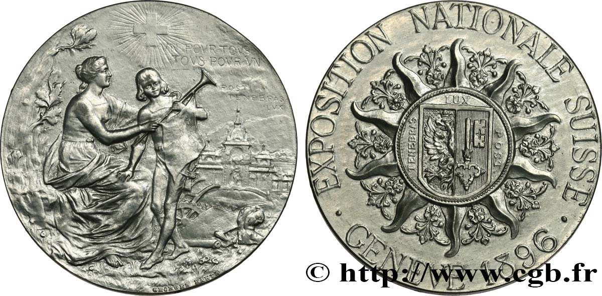 SUISSE - CONFÉDÉRATION HELVÉTIQUE Médaille, Exposition Nationale suisse SUP