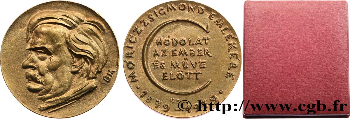 LITTÉRATURE : ÉCRIVAINS/ÉCRIVAINES - POÈTES Médaille, Zsigmond Móricz, Centenaire de sa naissance SUP