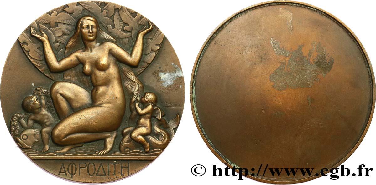 III REPUBLIC Médaille, Aphrodite XF