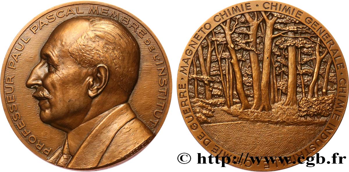 SCIENCES & SCIENTIFIQUES Médaille, Professeur Paul Pascal SUP