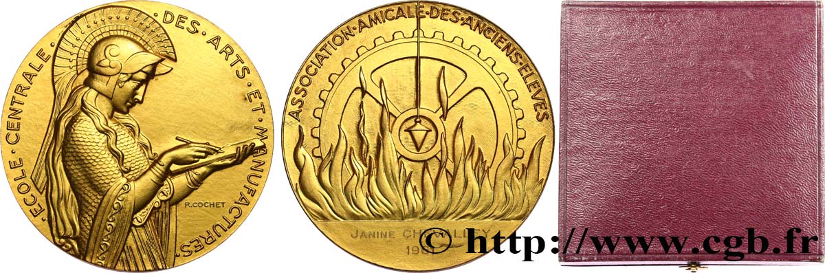 V REPUBLIC Médaille, École centrale des arts et manufactures AU