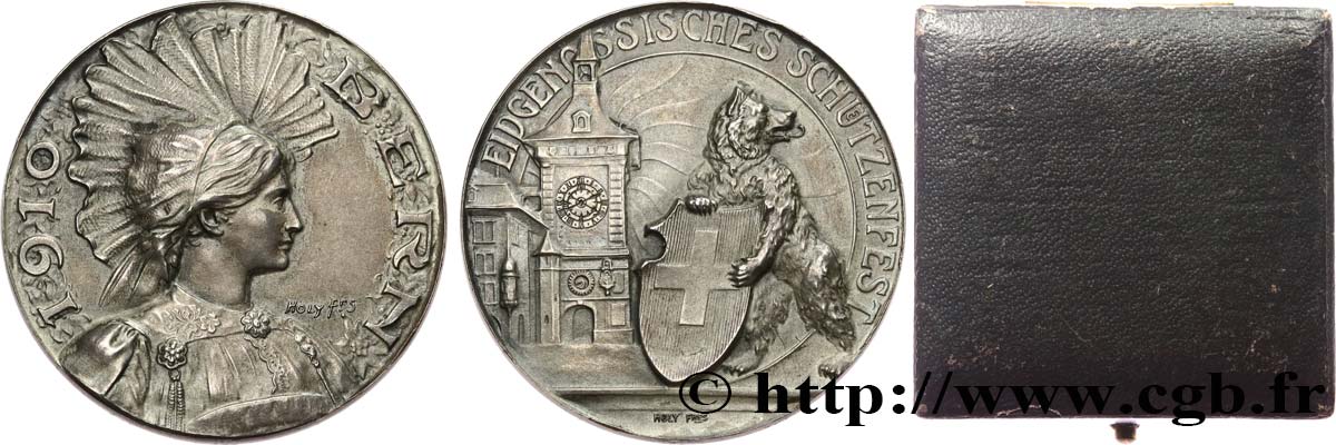 SWITZERLAND Médaille, Festival fédéral de tir AU
