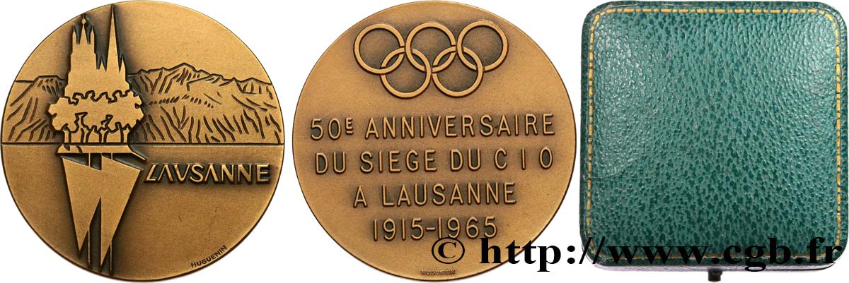 SCHWEIZ Médaille, 50e anniversaire du siège du CIO VZ