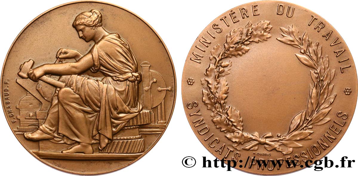 PROFESIONAL ASSOCIATIONS - TRADE UNIONS Médaille, Syndicats professionnels, Ministère du travail AU