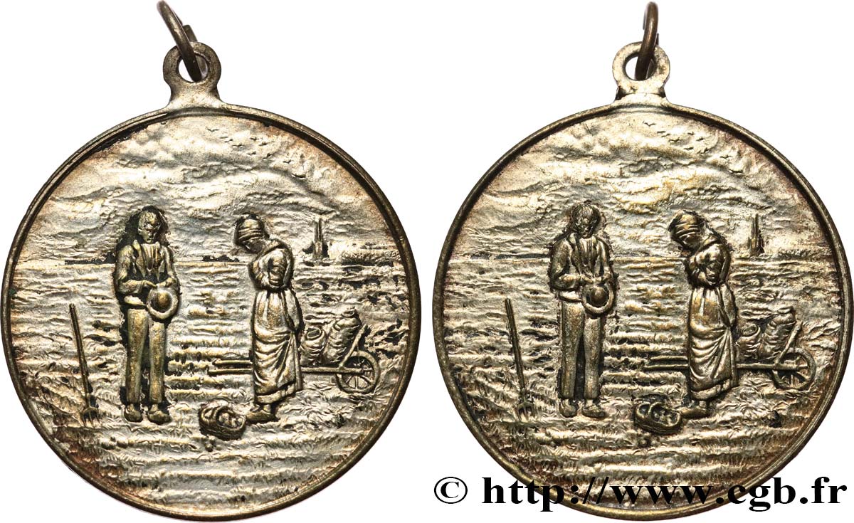 ART, PEINTURE ET SCULPTURE Médaille, Angelus de Jean-François Millet TTB