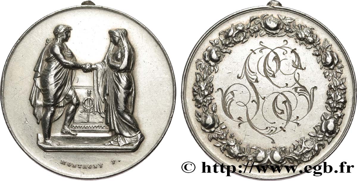 AMOUR ET MARIAGE Médaille de mariage TTB