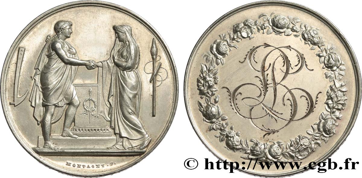 AMOUR ET MARIAGE Médaille de mariage, Couple antique SUP