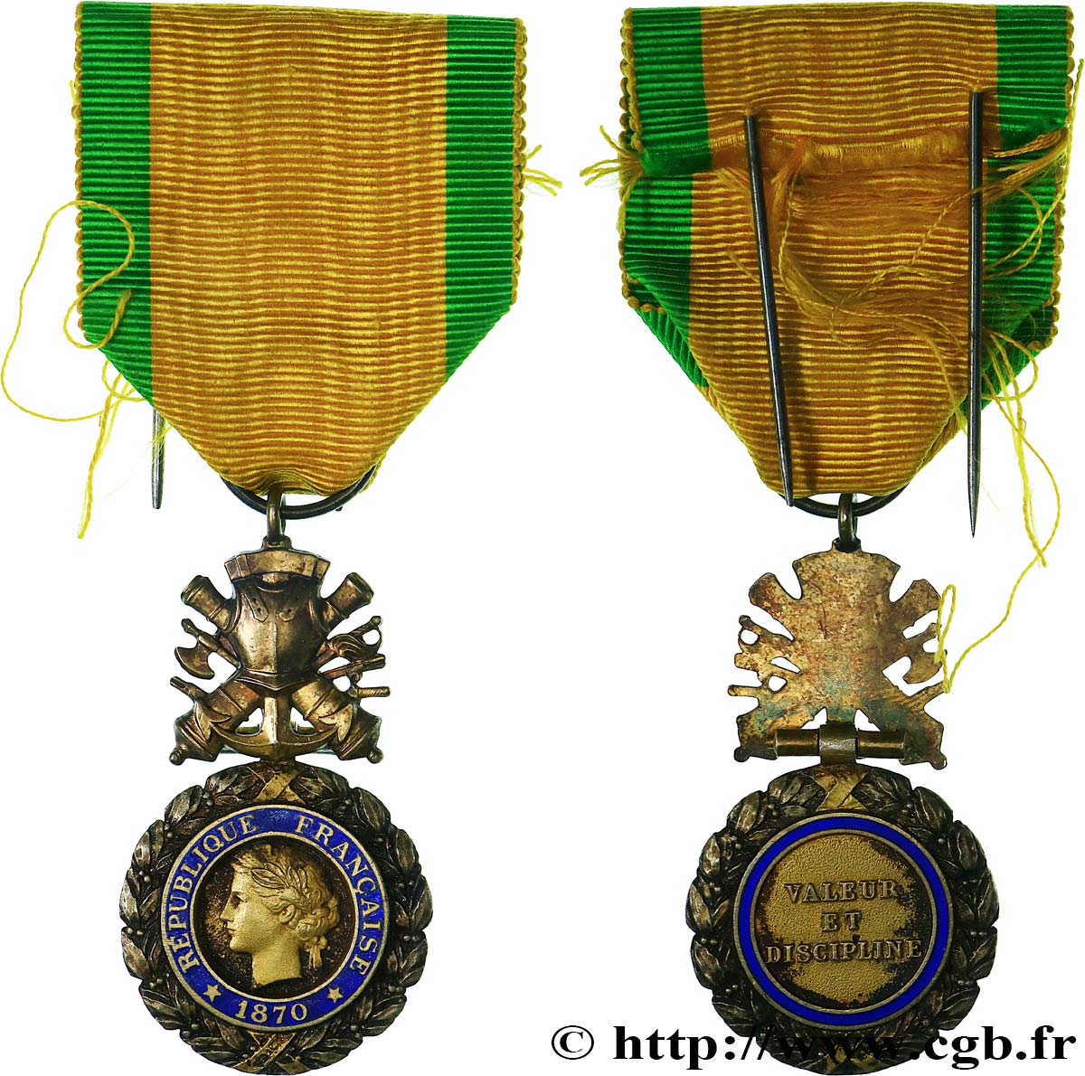 TERCERA REPUBLICA FRANCESA Médaille militaire, sous-officier MBC