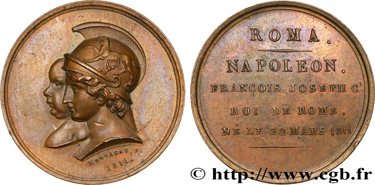 PRIMO IMPERO Médaille, Naissance du roi de Rome q.SPL