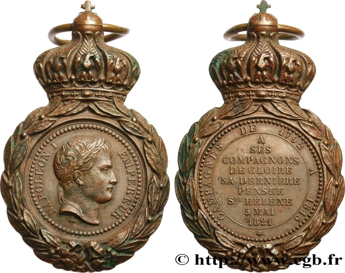 PREMIER EMPIRE Médaille de Sainte-Hélène TTB