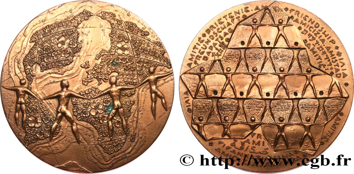 FRANC - MAÇONNERIE Médaille, Amitié TTB+