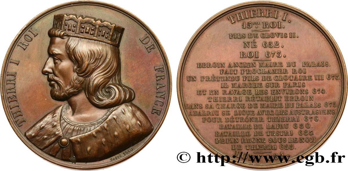 LOUIS-PHILIPPE Ier Médaille, Thierri Ier SUP