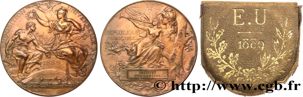 III REPUBLIC Médaille, Exposition Universelle AU