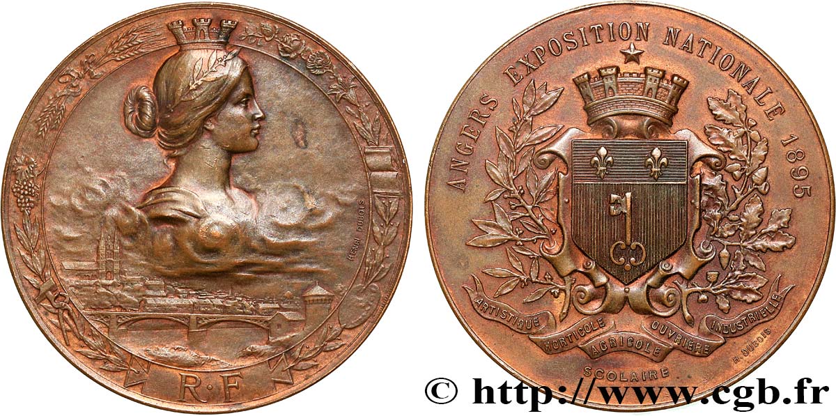 TERCERA REPUBLICA FRANCESA Médaille, Exposition nationale MBC