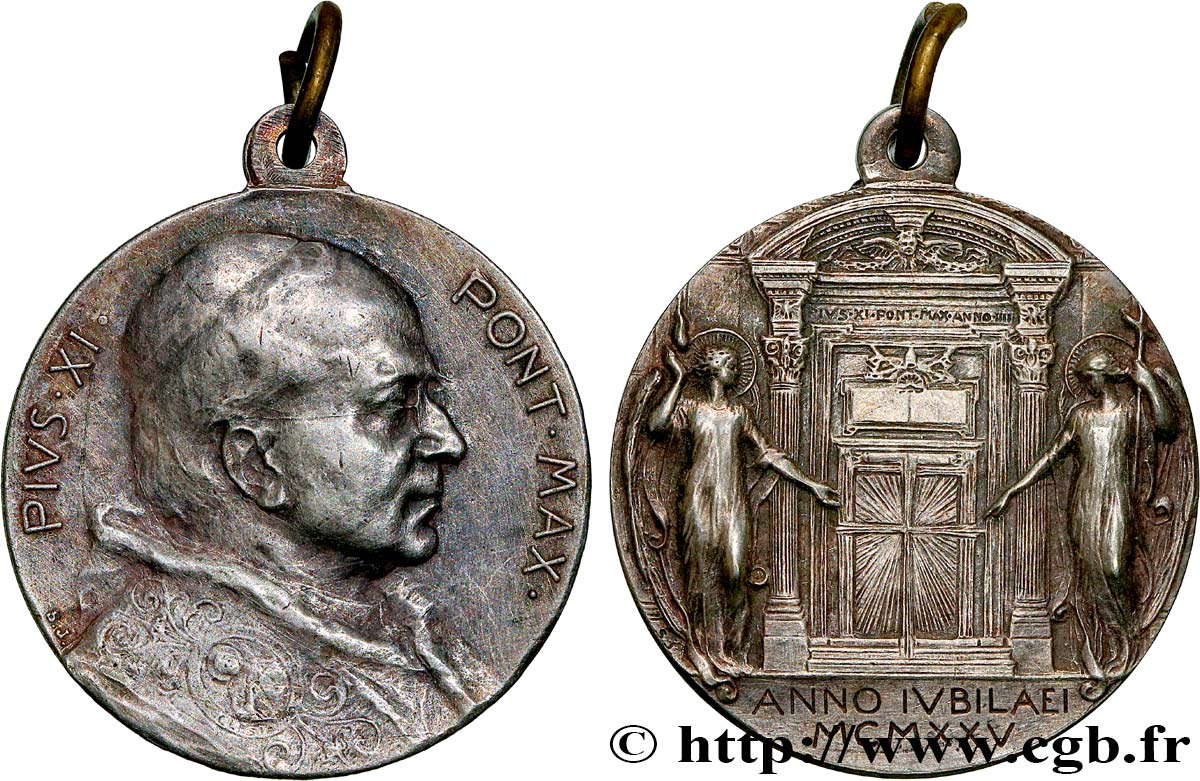 VATICAN - PIUS XI (Achille Ratti) Médaille, Année Jubilé XF