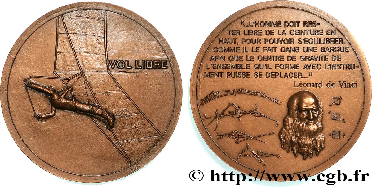 SCIENCES & SCIENTIFIQUES Médaille, Léonard de Vinci SPL