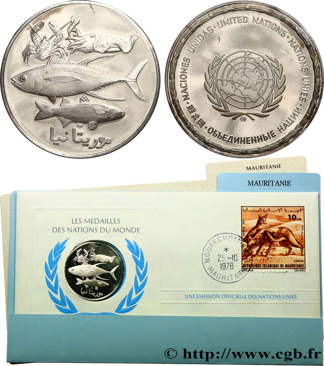 LES MÉDAILLES DES NATIONS DU MONDE Médaille, Mauritanie MS