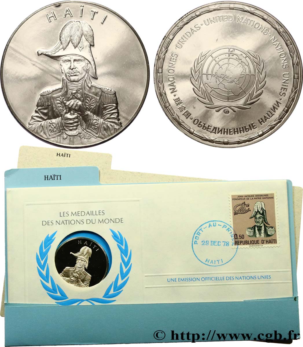 MEDALS OF WORLD S NATIONS Médaille, Haïti MS