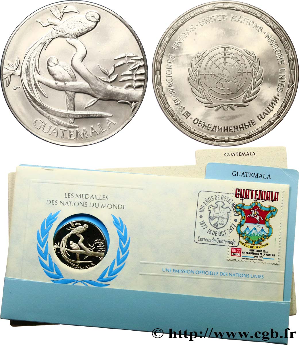LES MÉDAILLES DES NATIONS DU MONDE Médaille, Guatemala SPL
