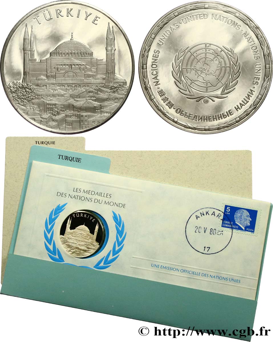 LES MÉDAILLES DES NATIONS DU MONDE Médaille, Turquie SPL