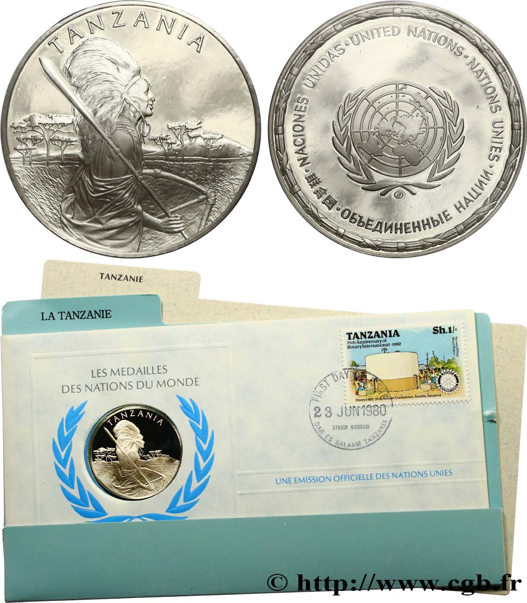 LES MÉDAILLES DES NATIONS DU MONDE Médaille, Tanzanie MS
