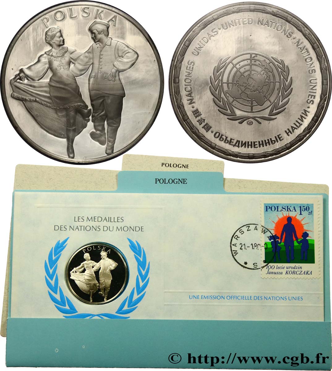 MEDALS OF WORLD S NATIONS Médaille, Pologne MS