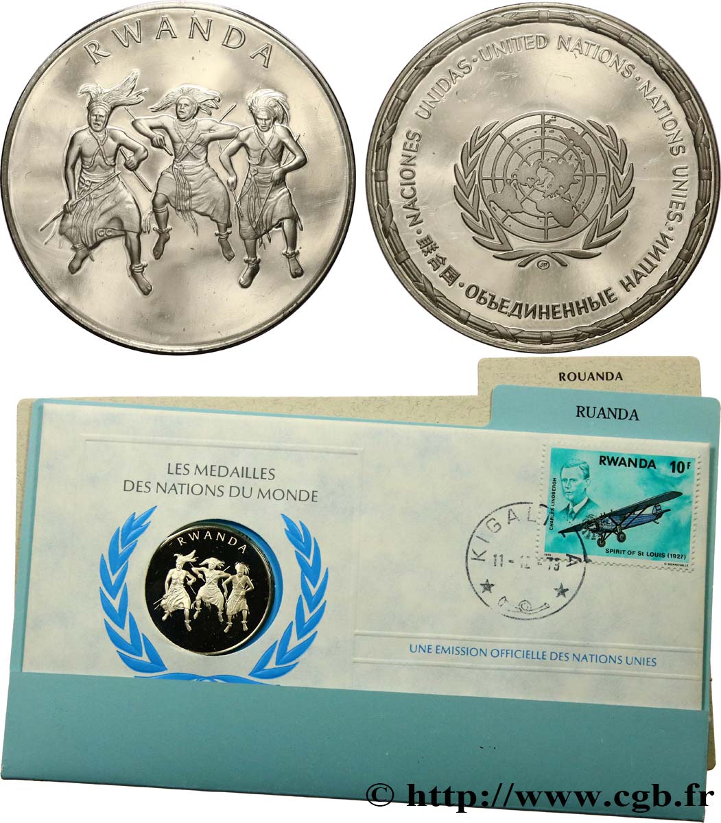 LES MÉDAILLES DES NATIONS DU MONDE Médaille, Rwanda fST