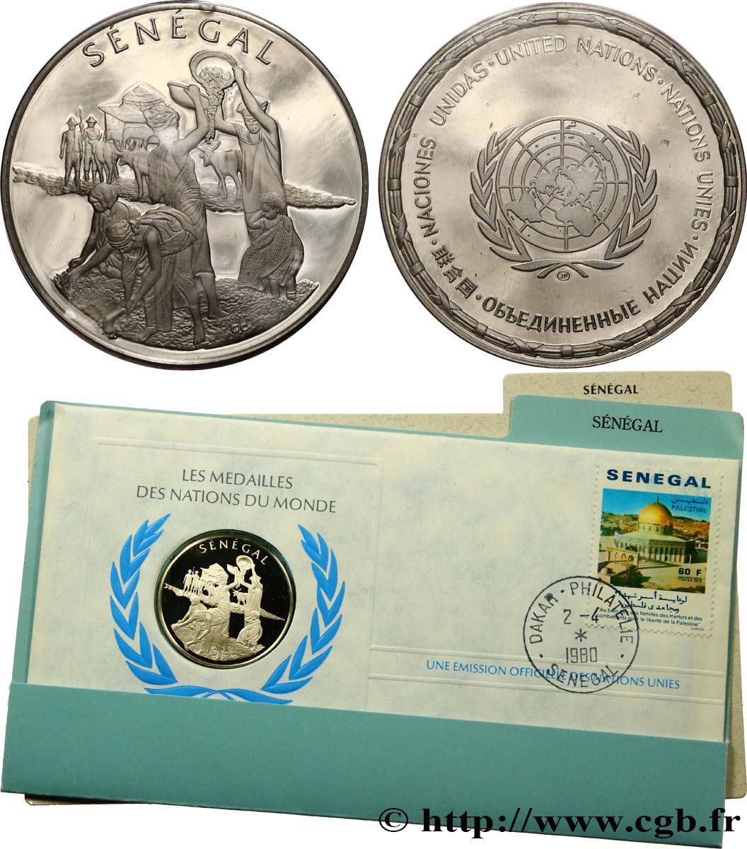 LES MÉDAILLES DES NATIONS DU MONDE Médaille, Sénégal SPL