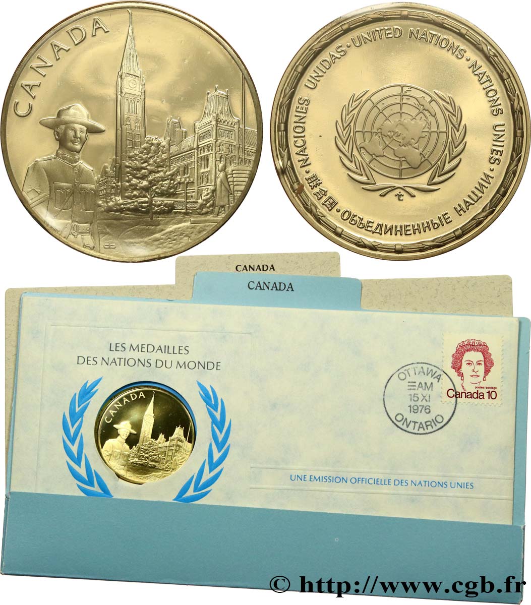 LES MÉDAILLES DES NATIONS DU MONDE Médaille, Canada SPL