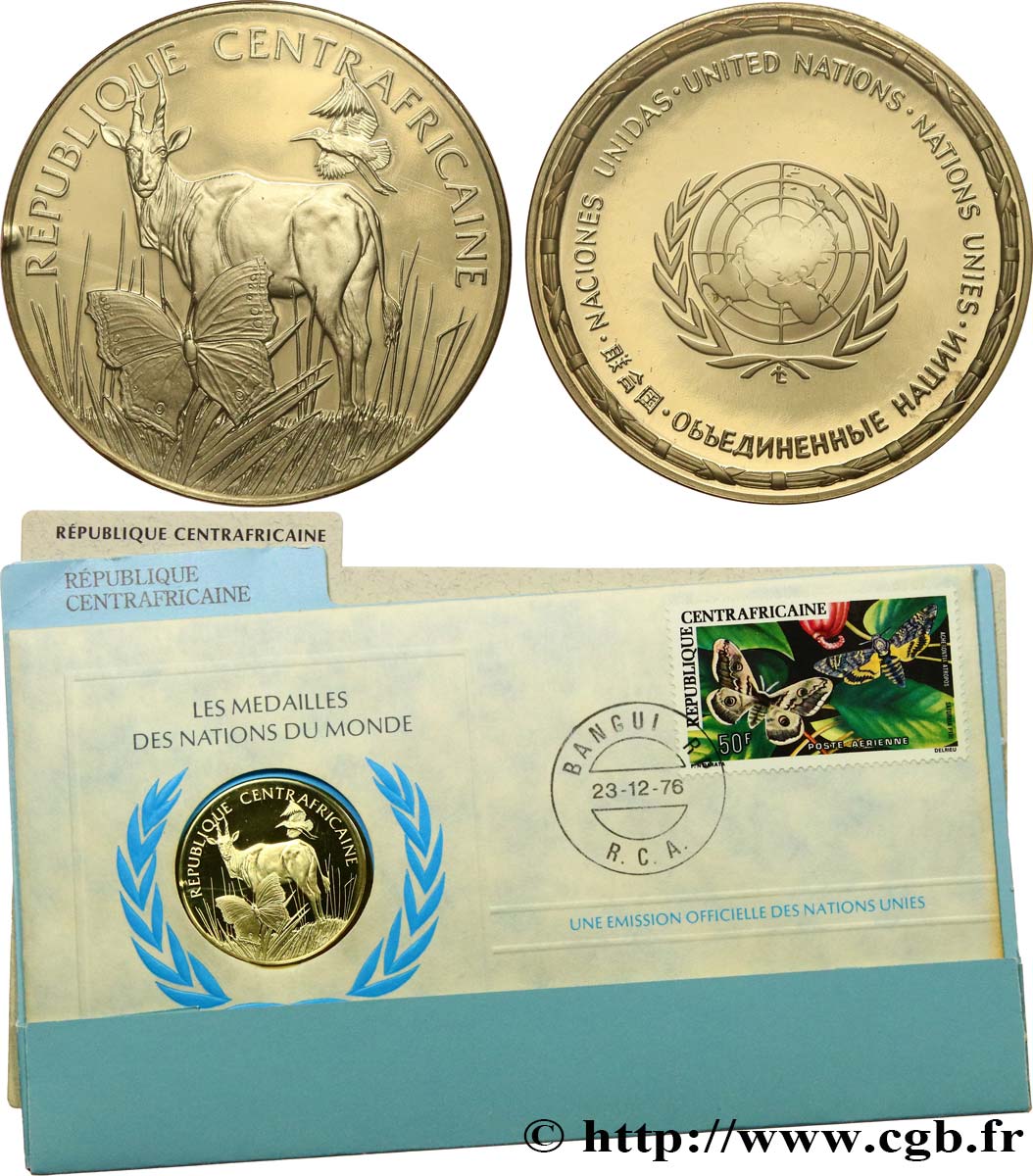 LES MÉDAILLES DES NATIONS DU MONDE Médaille, République Centraficaine MS