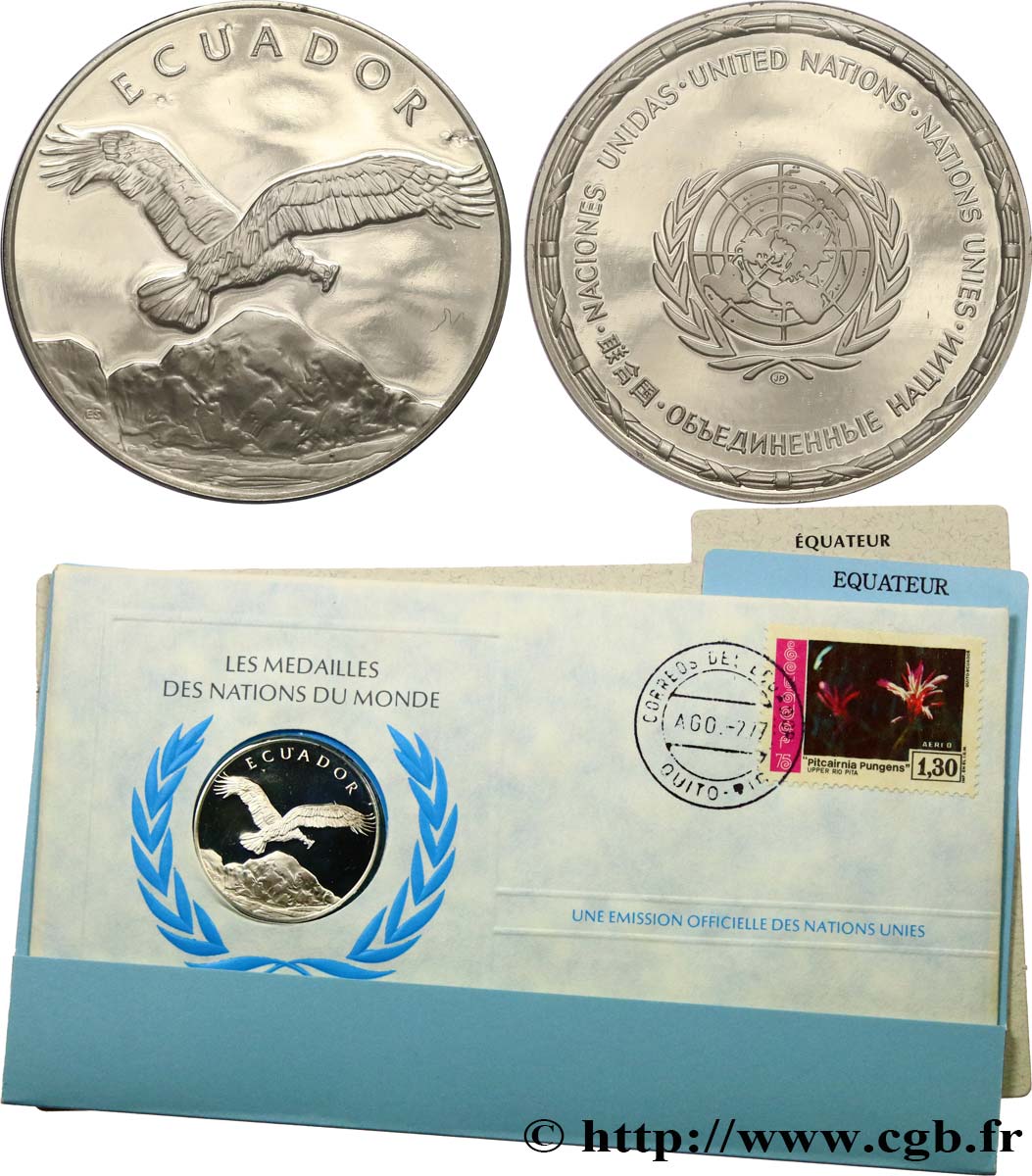 LES MÉDAILLES DES NATIONS DU MONDE Médaille, Equateur MS