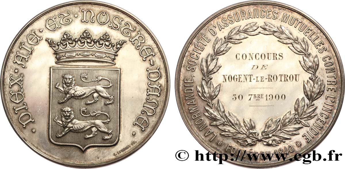 III REPUBLIC Médaille, Concours, La Normandie AU