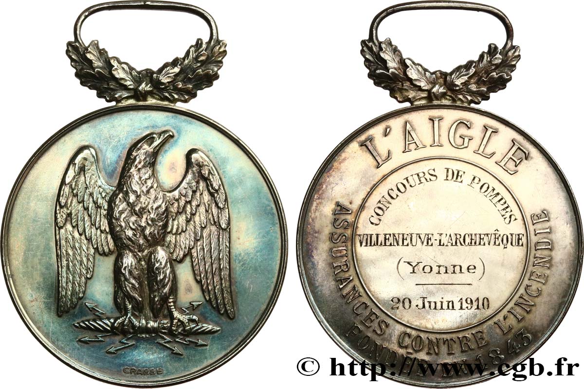 LES ASSURANCES Médaille, L’Aigle, Concours de pompes fVZ