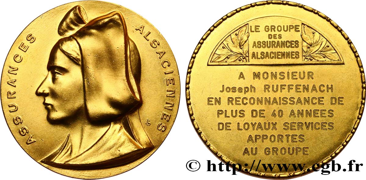 LES ASSURANCES Médaille, L’Alsacienne VZ
